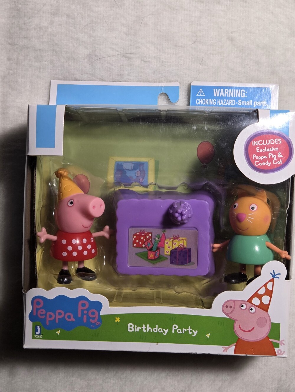 Peppa Pig Birthday Party Playset includes Candy Cat NIB
